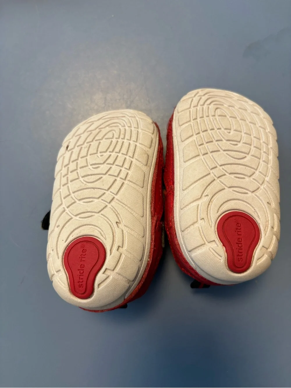 Stride Rite Red and Black Baby Walker Sneakers